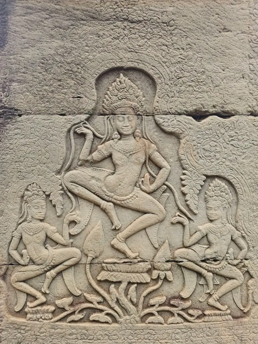 Khmer stone carving