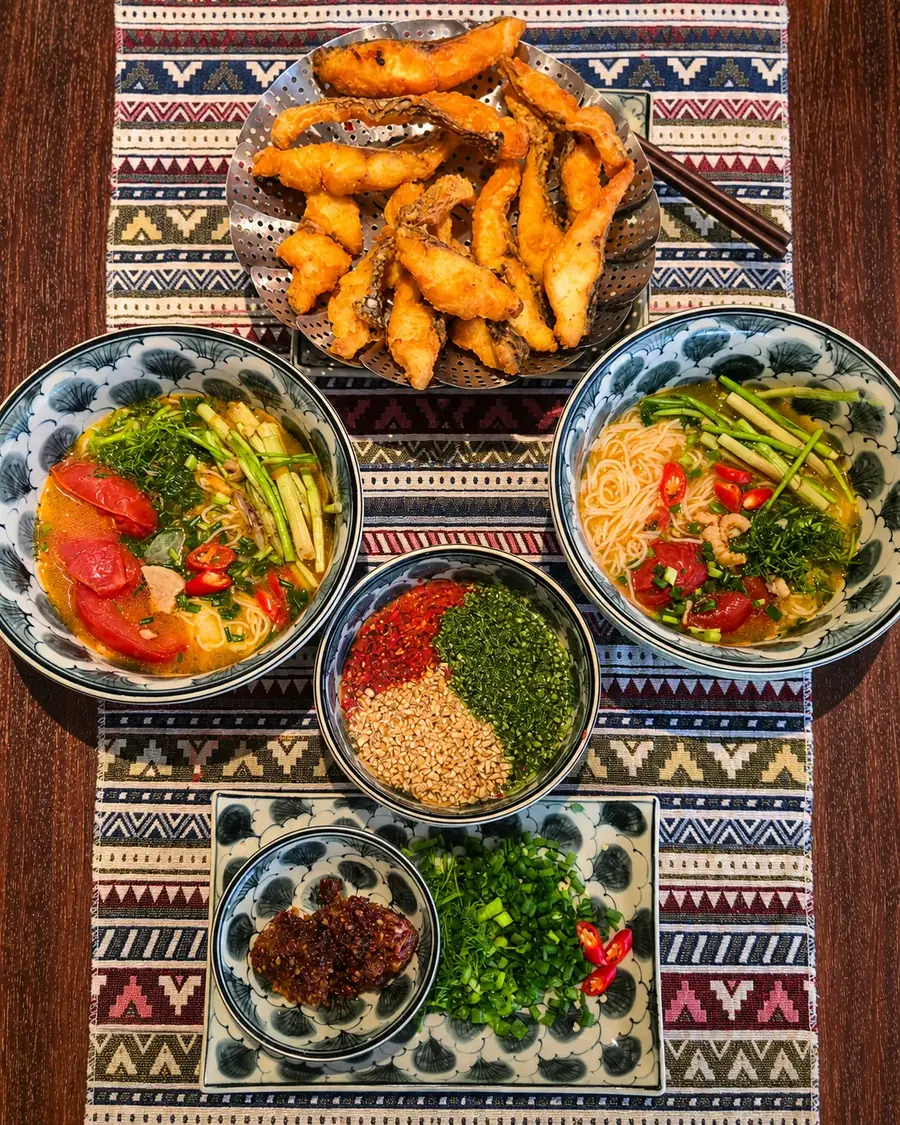 Regional Vietnamese meal