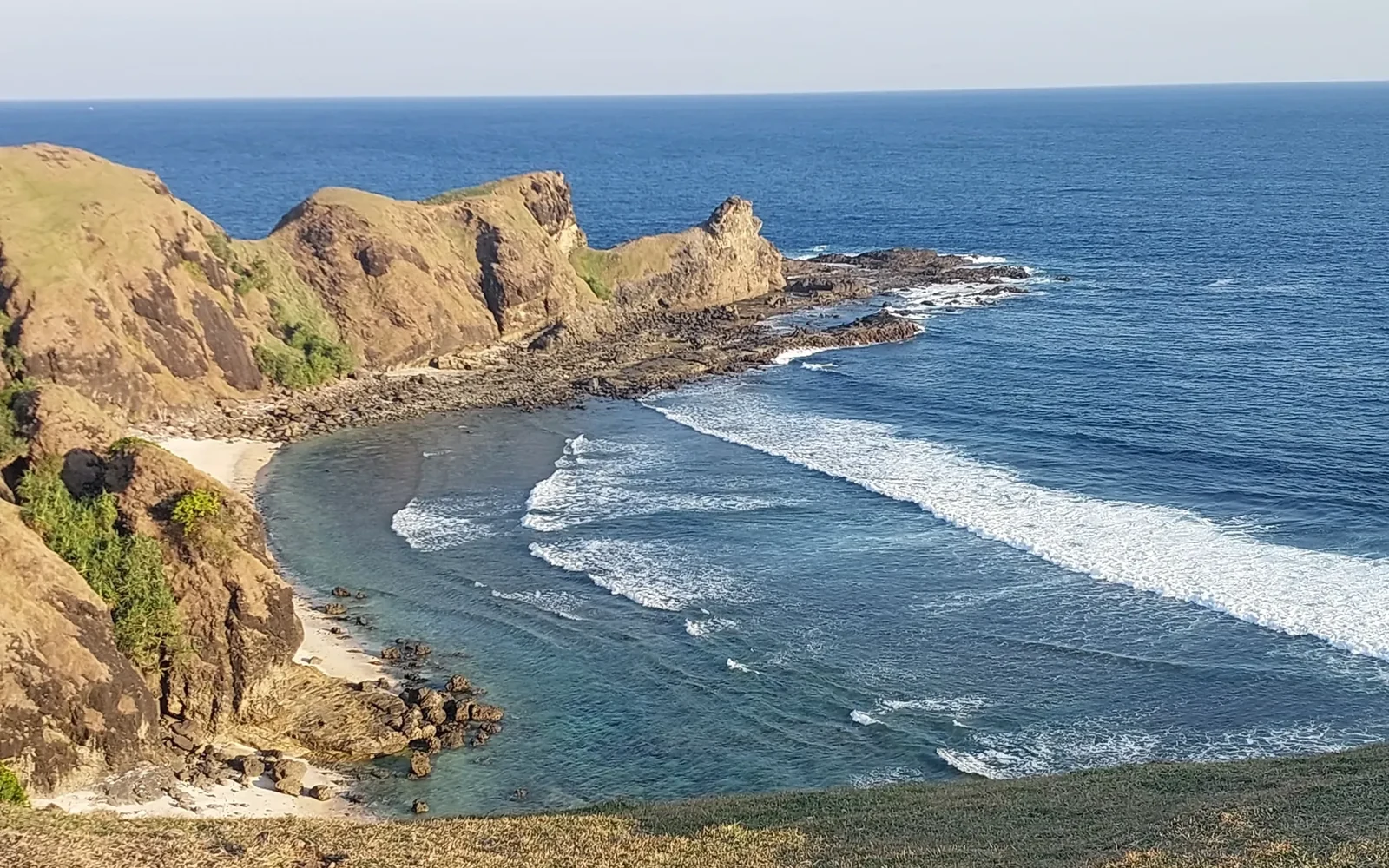 Rugged island coastline in Indonesia