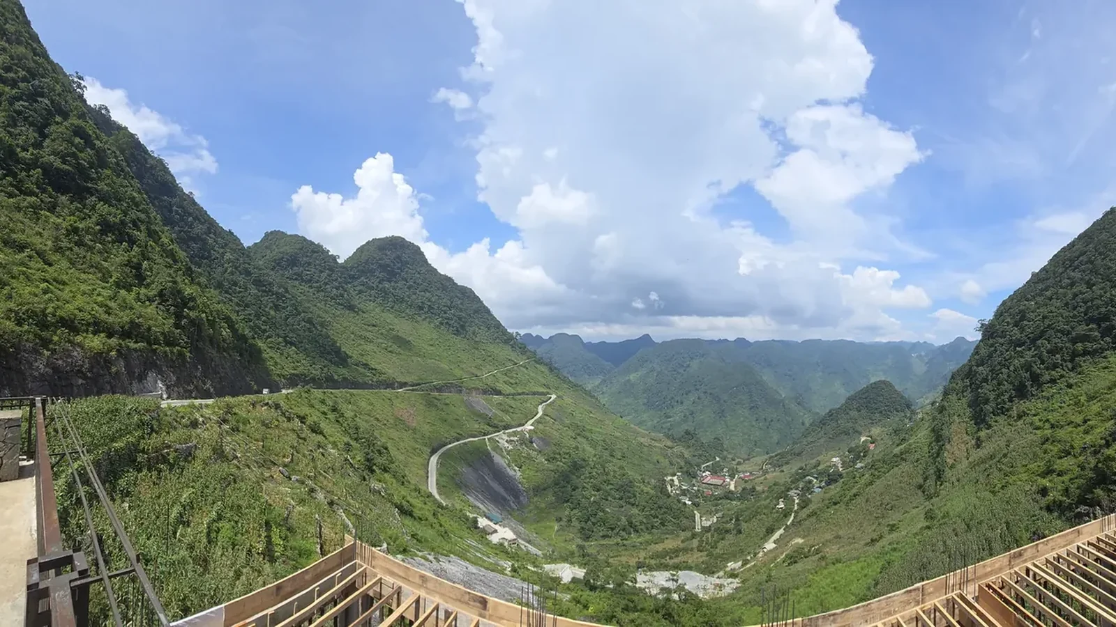 Mountain road through northern Vietnam
