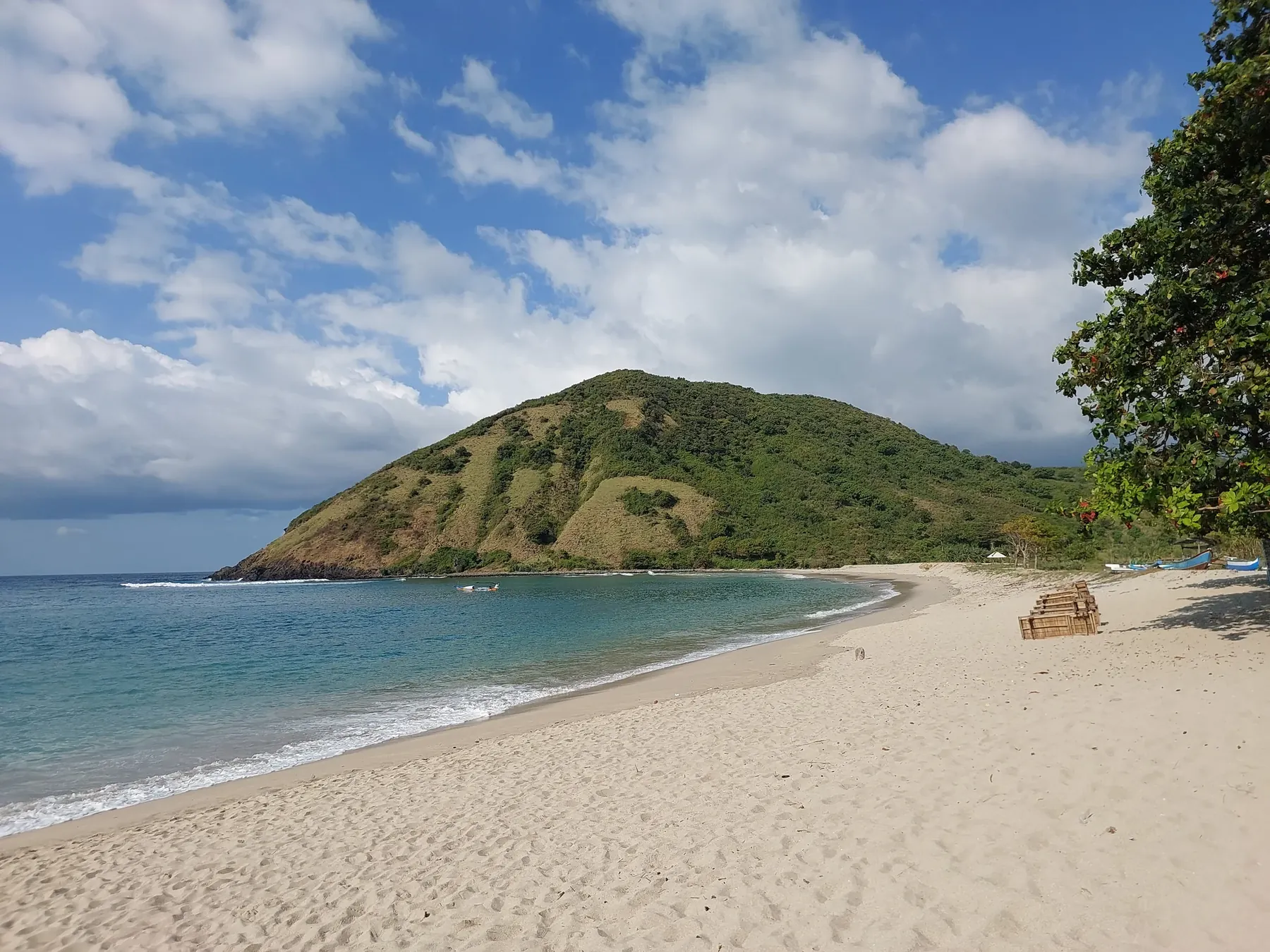 Indonesian island coastline